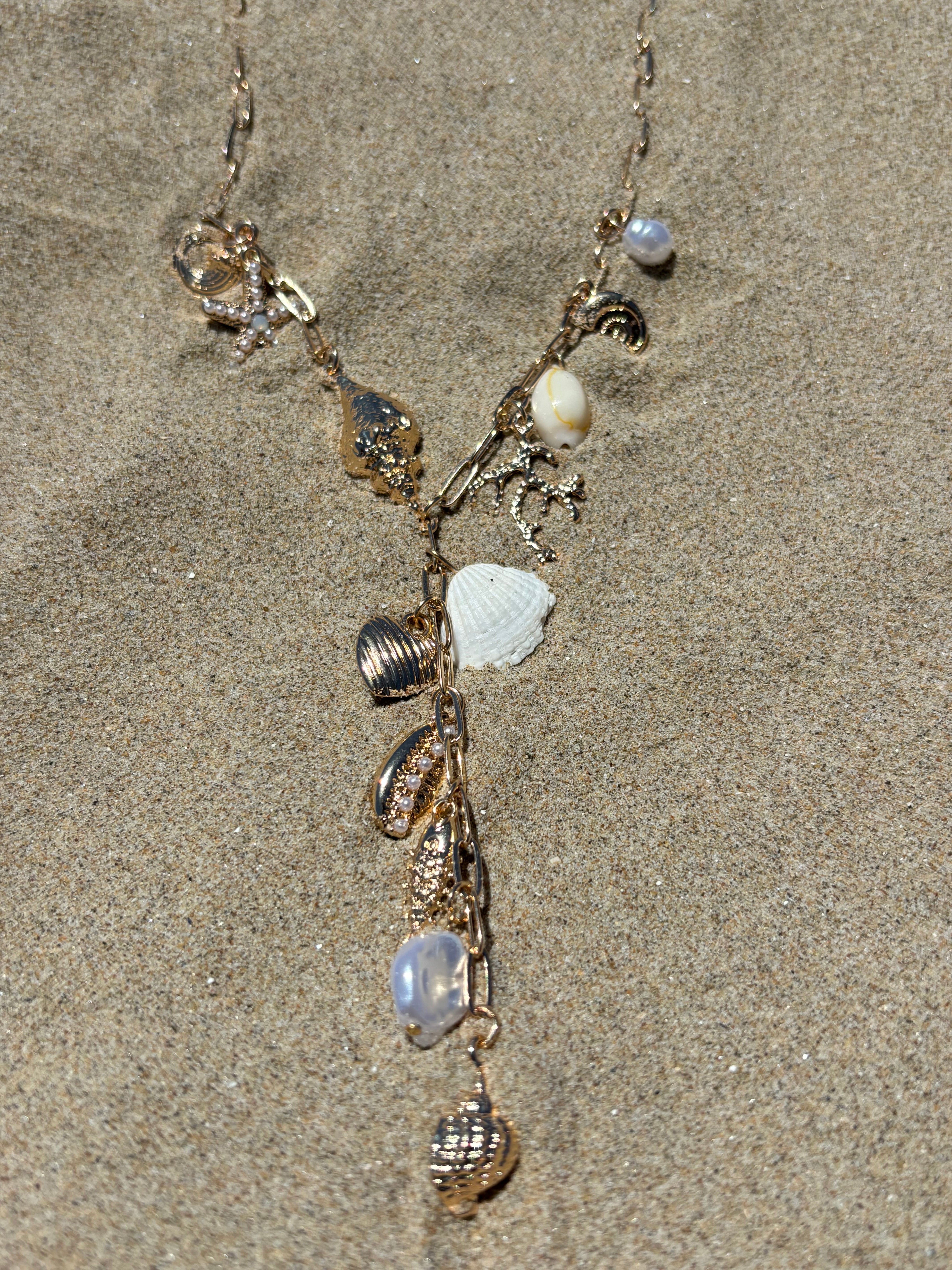 Seashell Y Necklace
