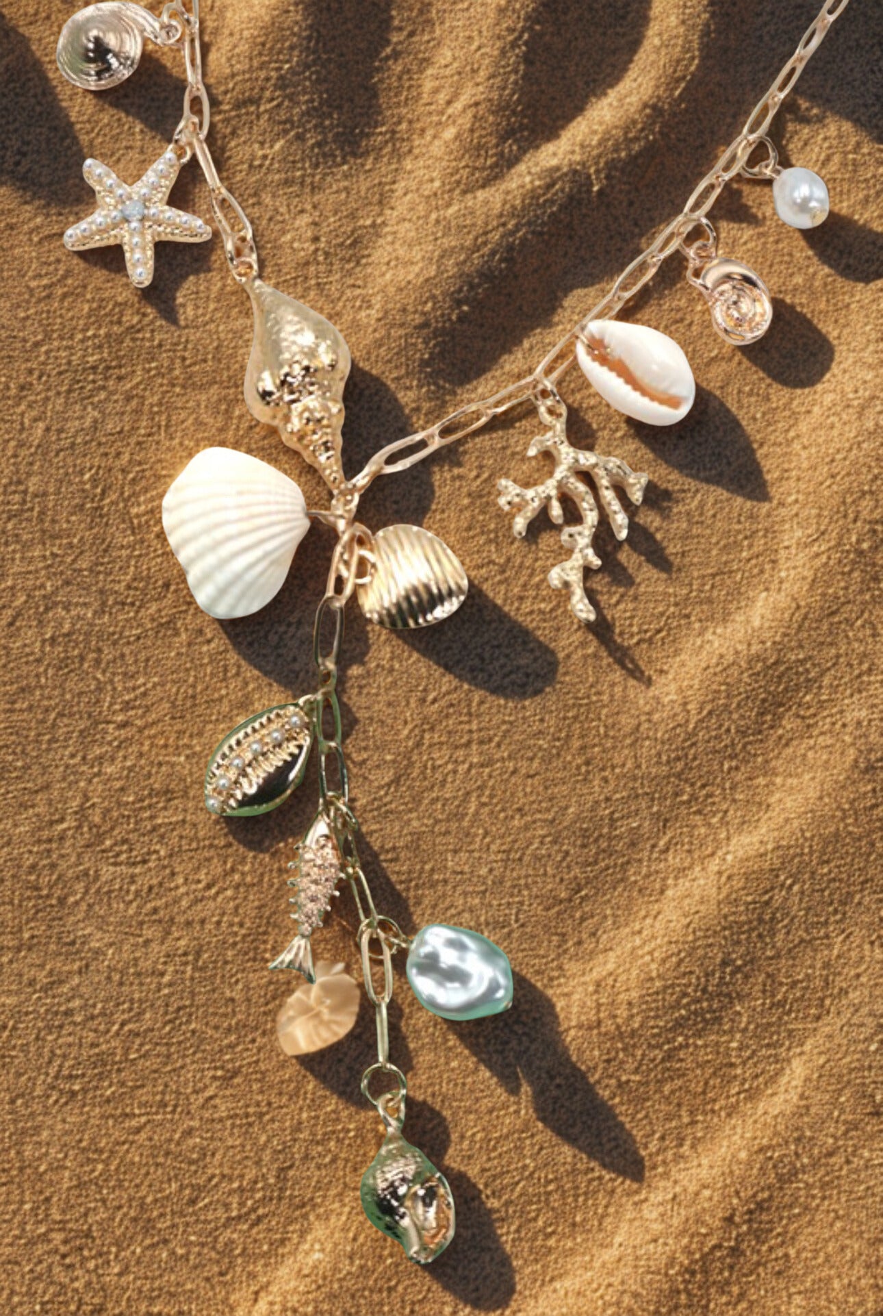 Seashell Y Necklace