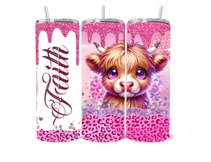 Baby cow & Pink leopard