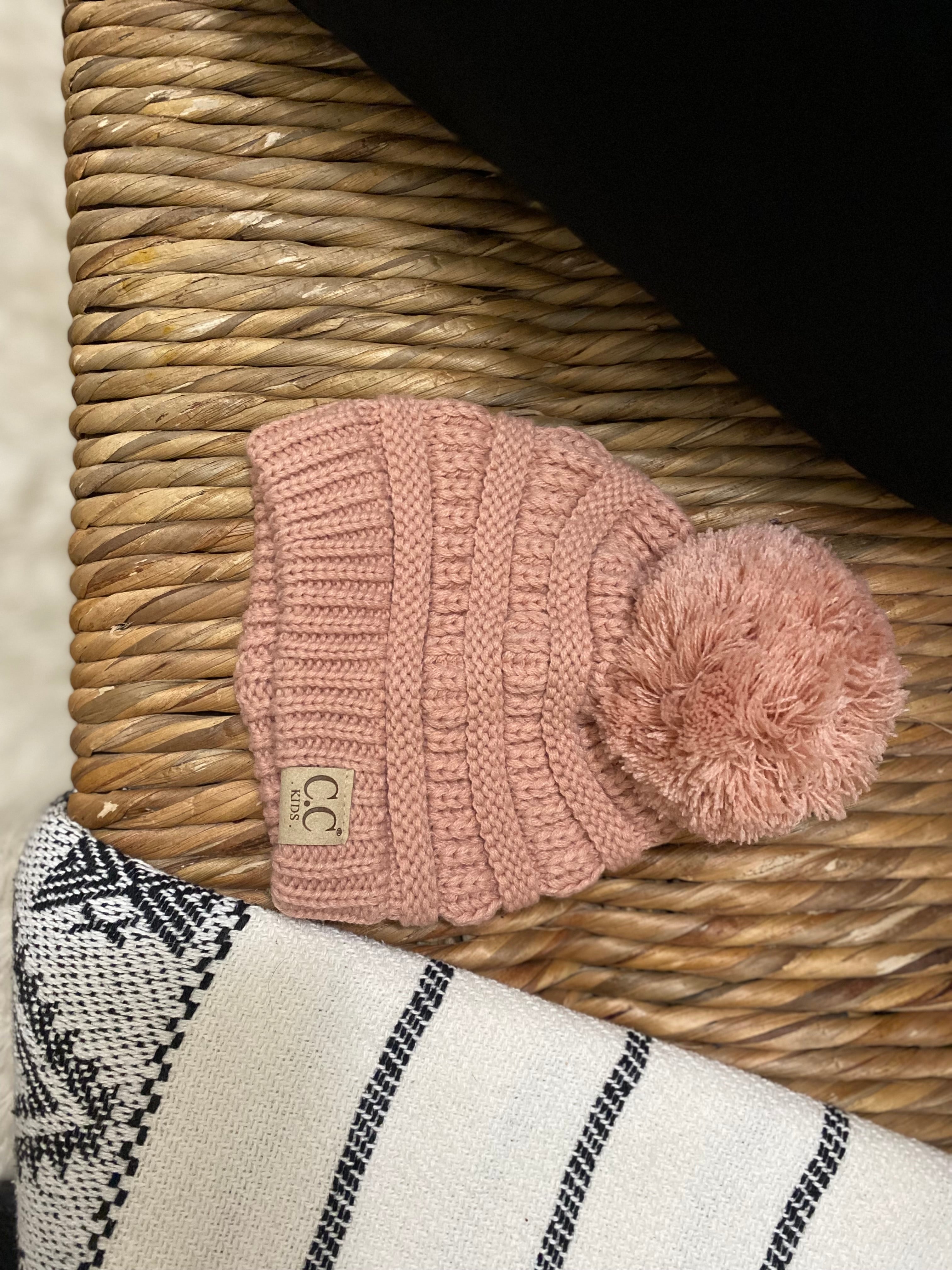 Kids One Pom Beanies