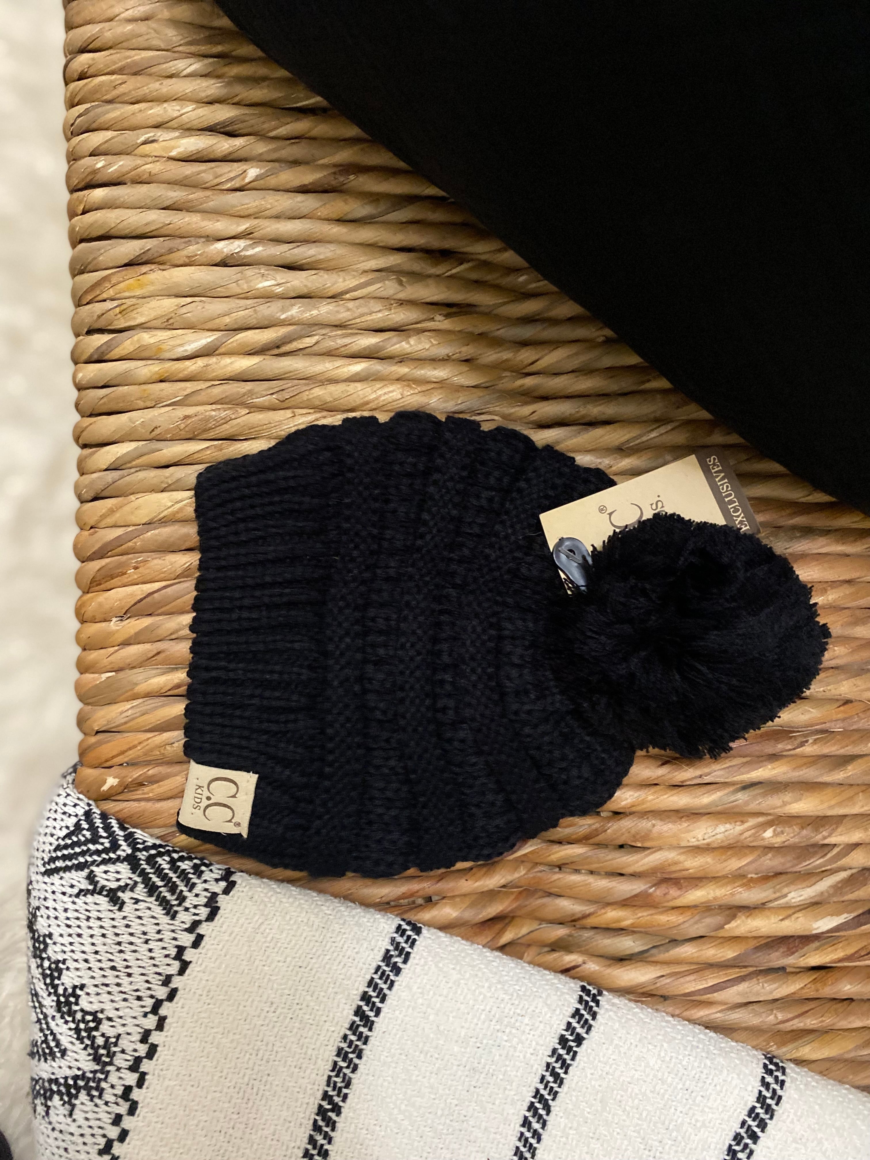 Kids One Pom Beanies