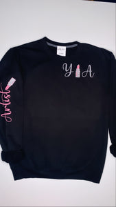 Custom Makeup Artist Crewneck Sweatshirt