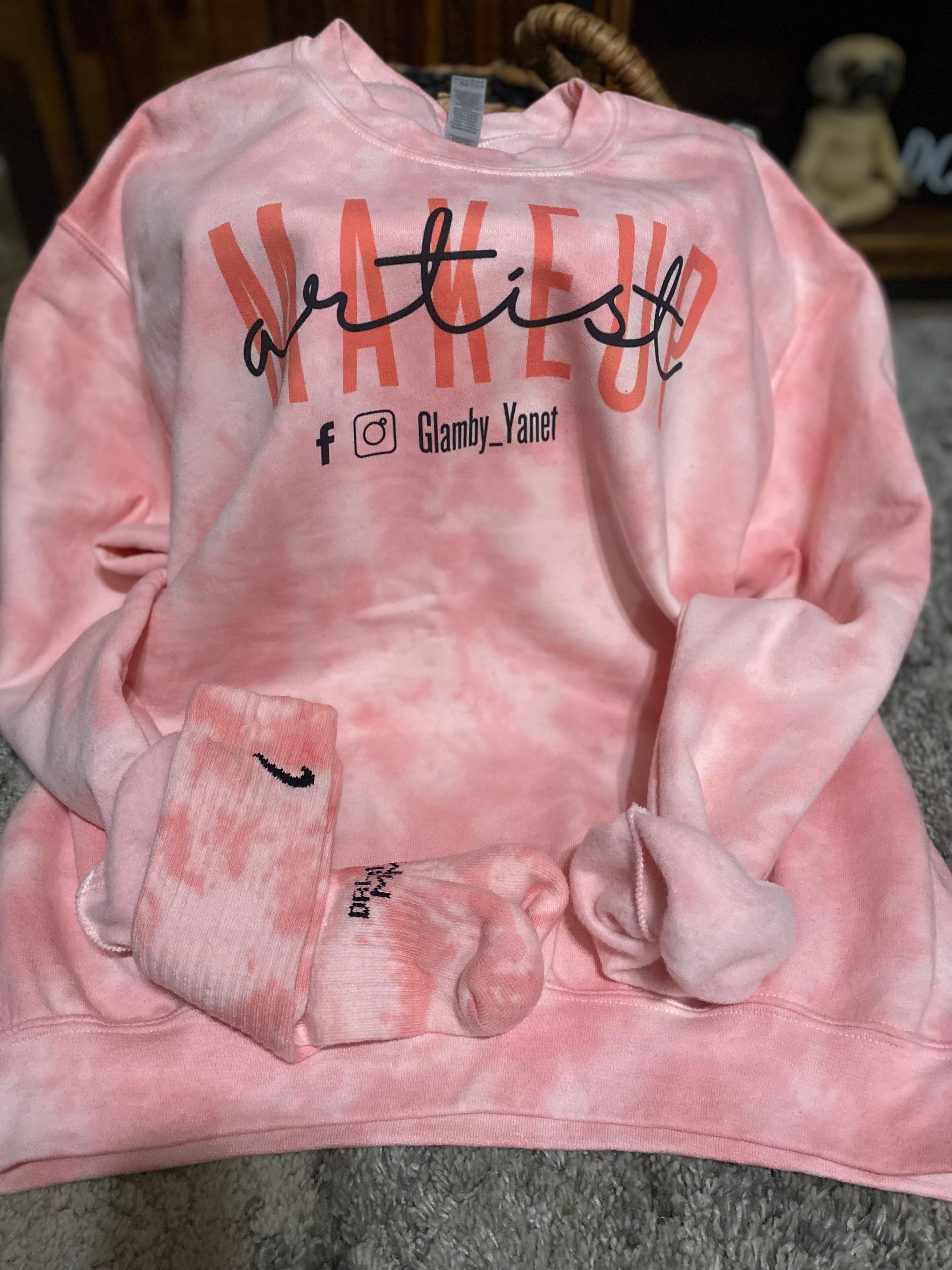 Makeup Artist  Tie-Dye Crewneck