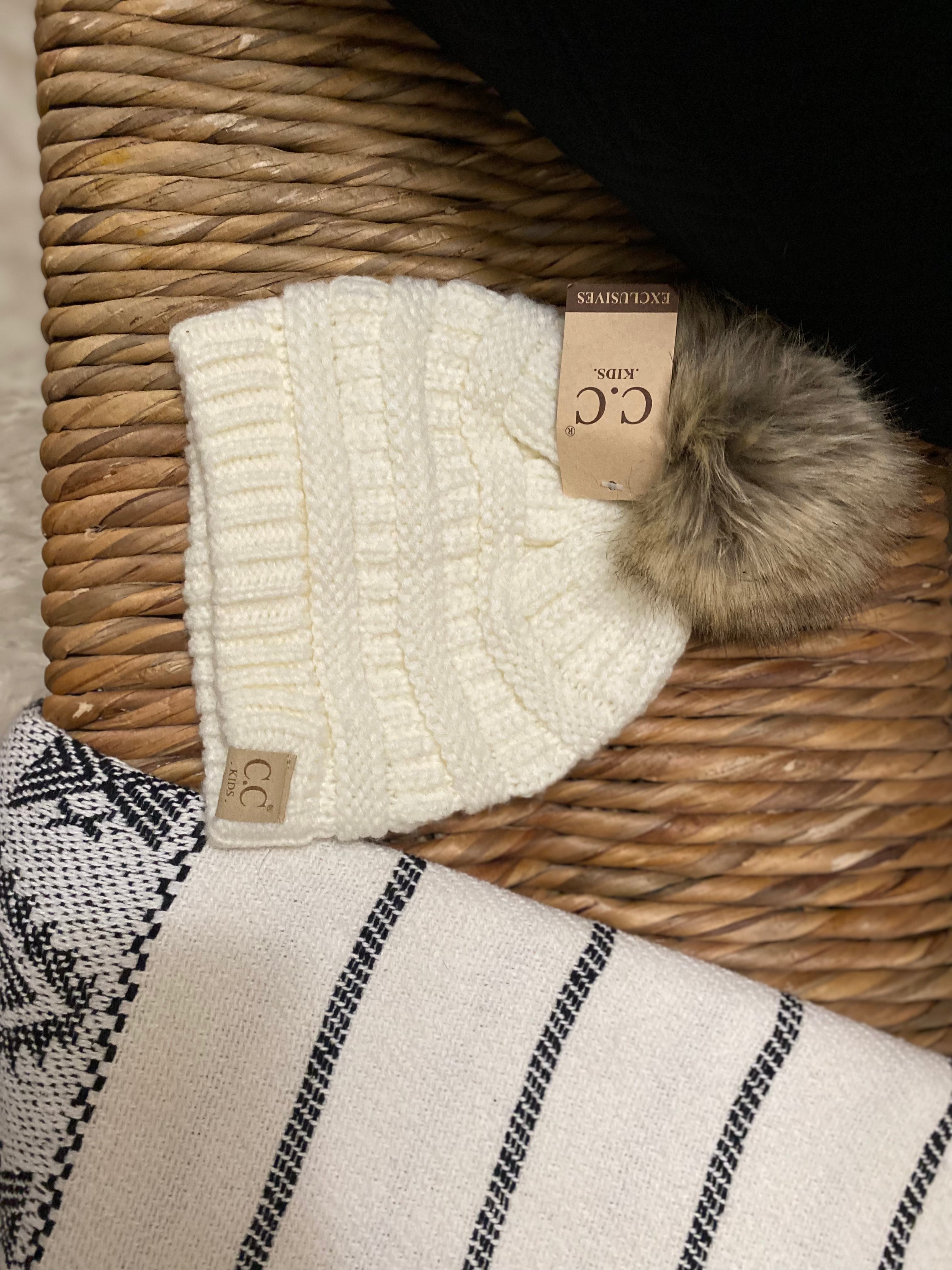 Kids Pom Beanie