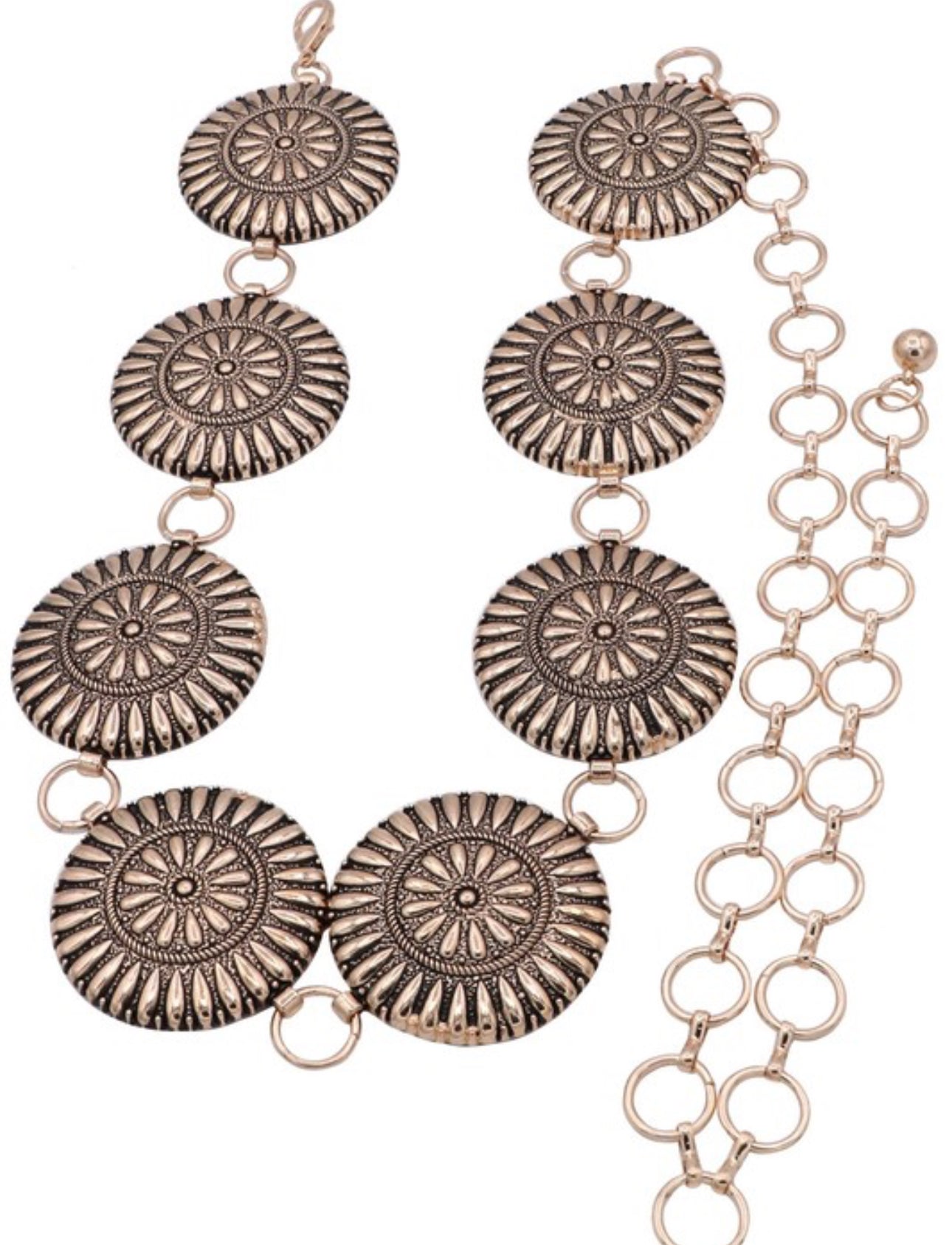 Julia circle concho belt