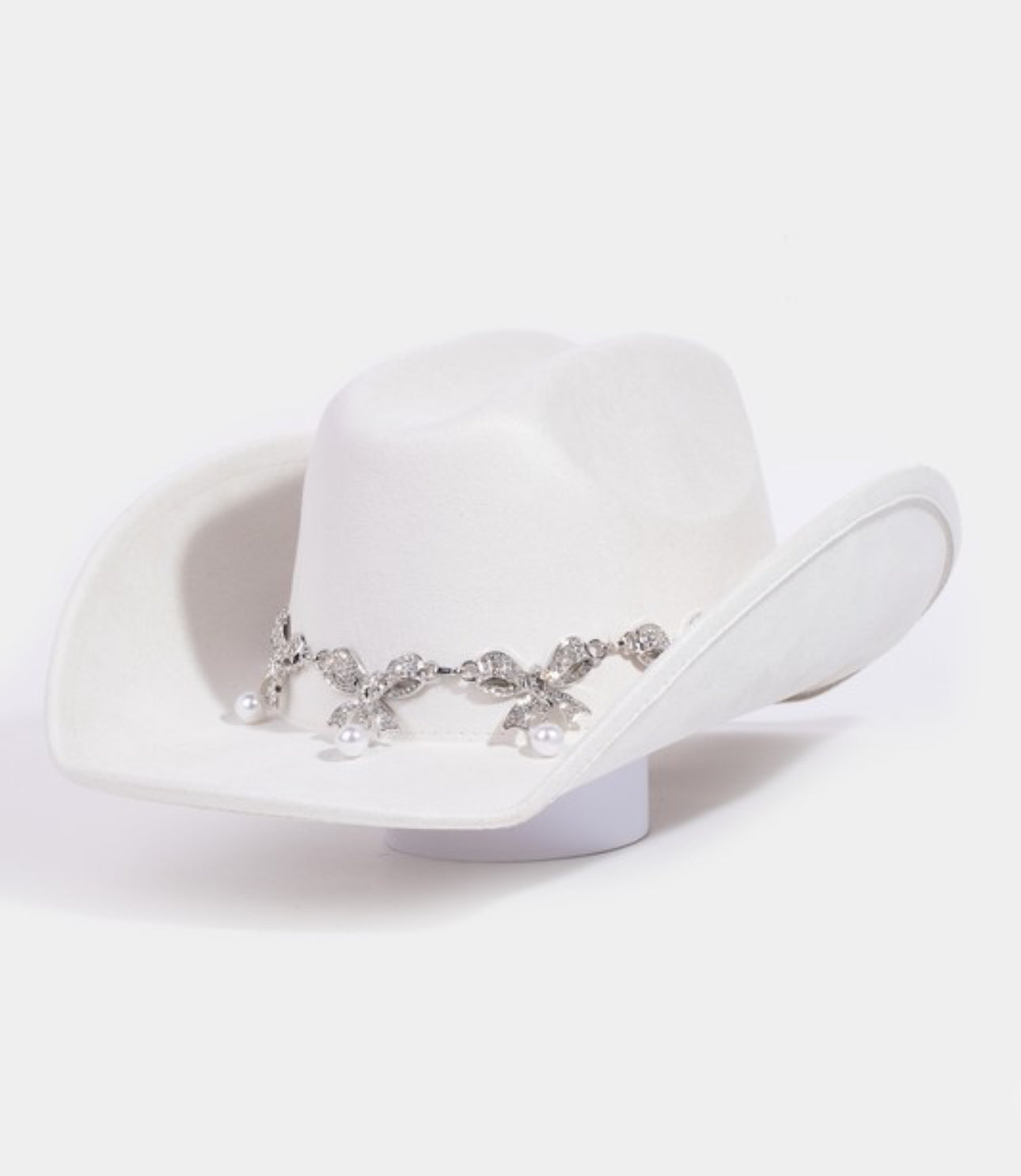 Western Bow & Pearl Hat