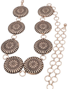 Julia circle concho belt