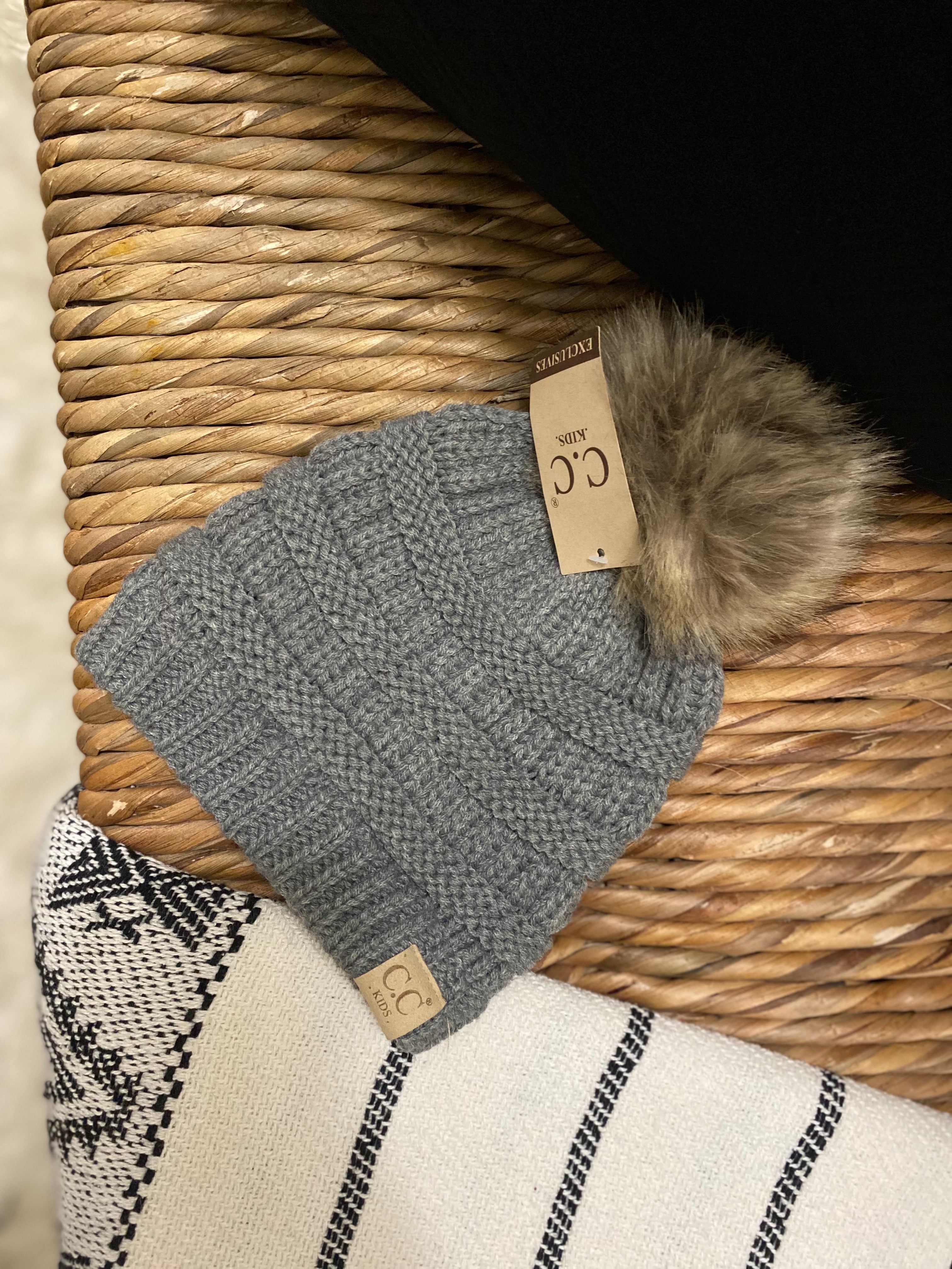Kids Pom Beanie