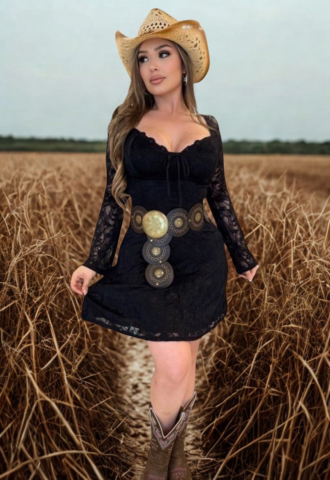 Riley Lace Long Sleeve Dress