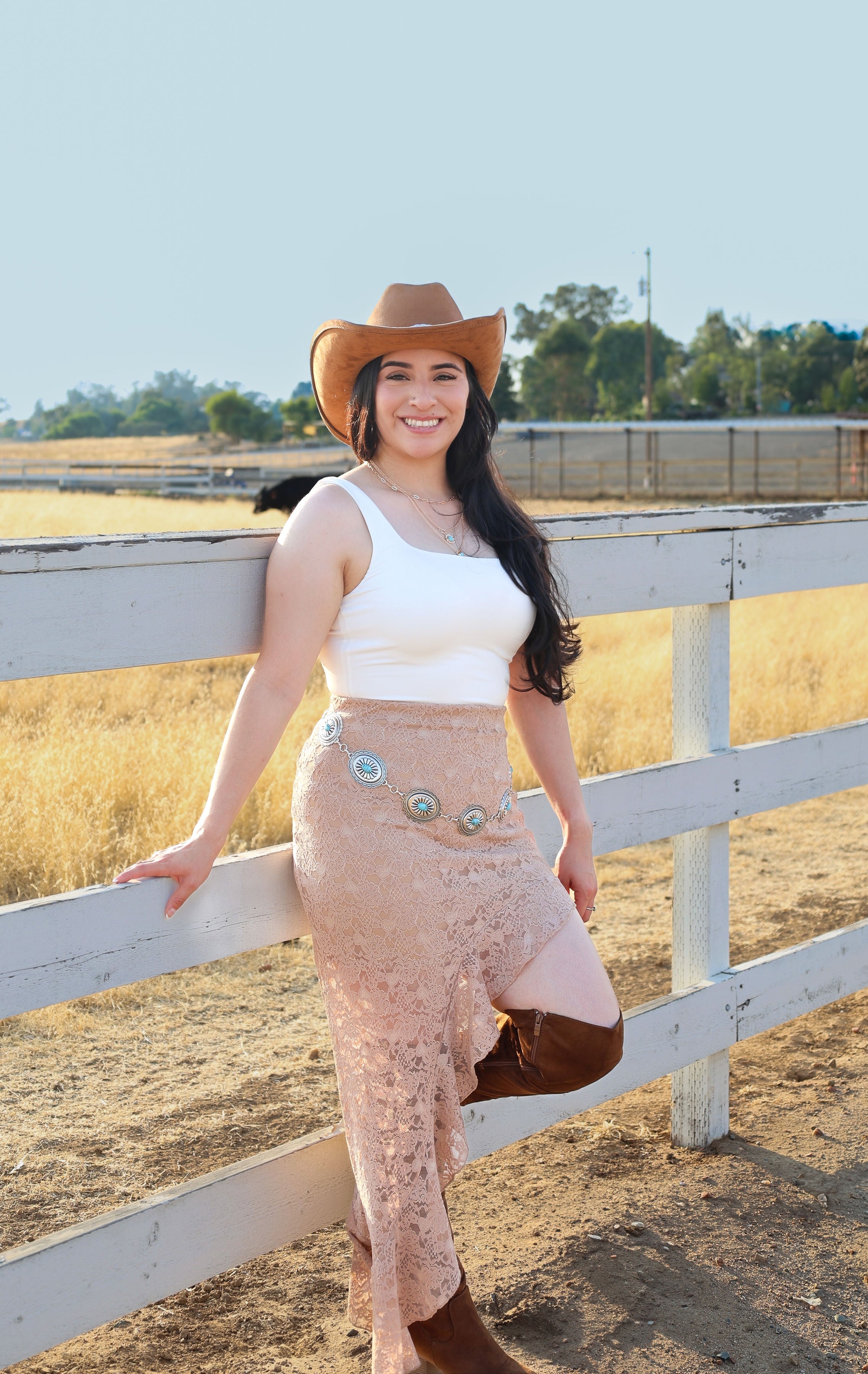 Sarah Ruffle Lace Skirt