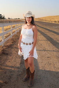 Julia circle concho belt
