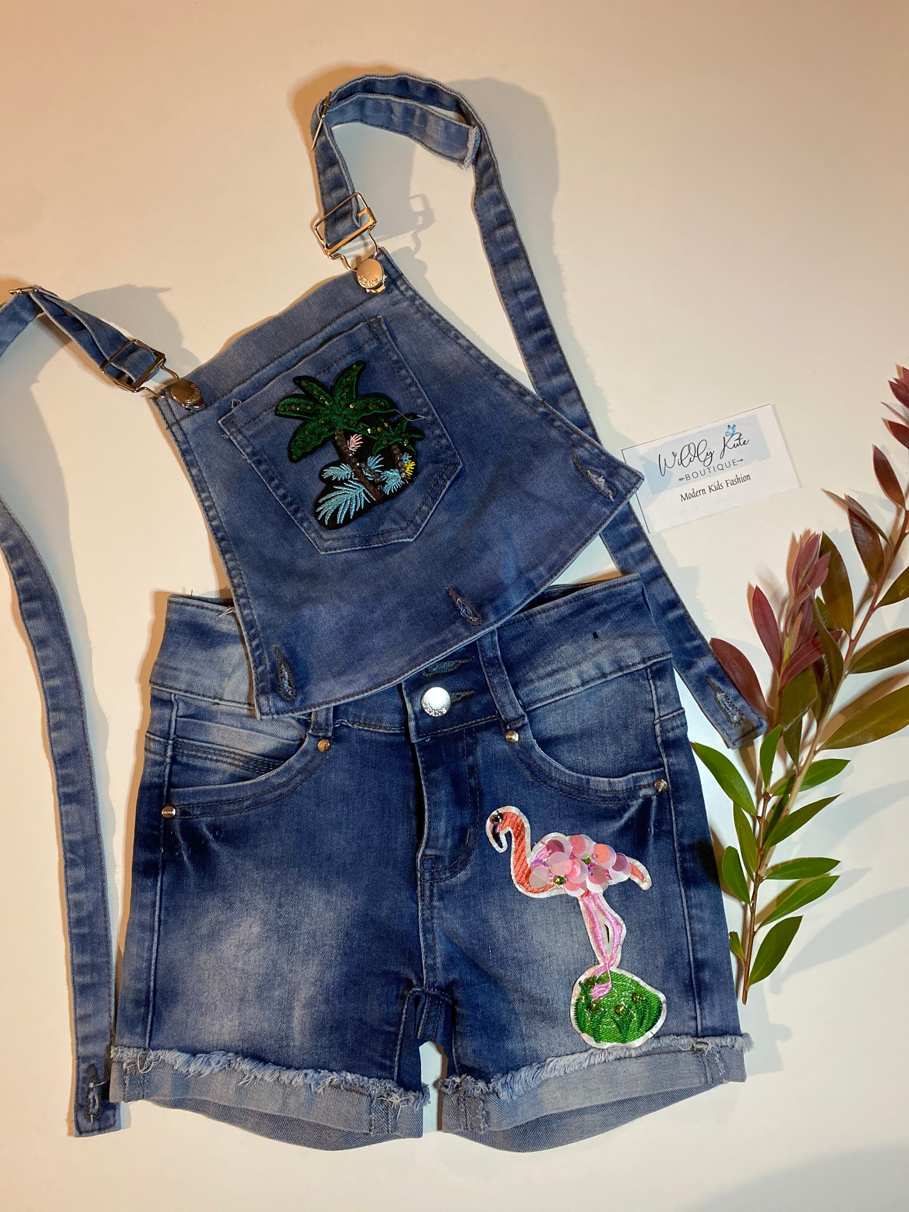 Flamingo 🦩  Overalls