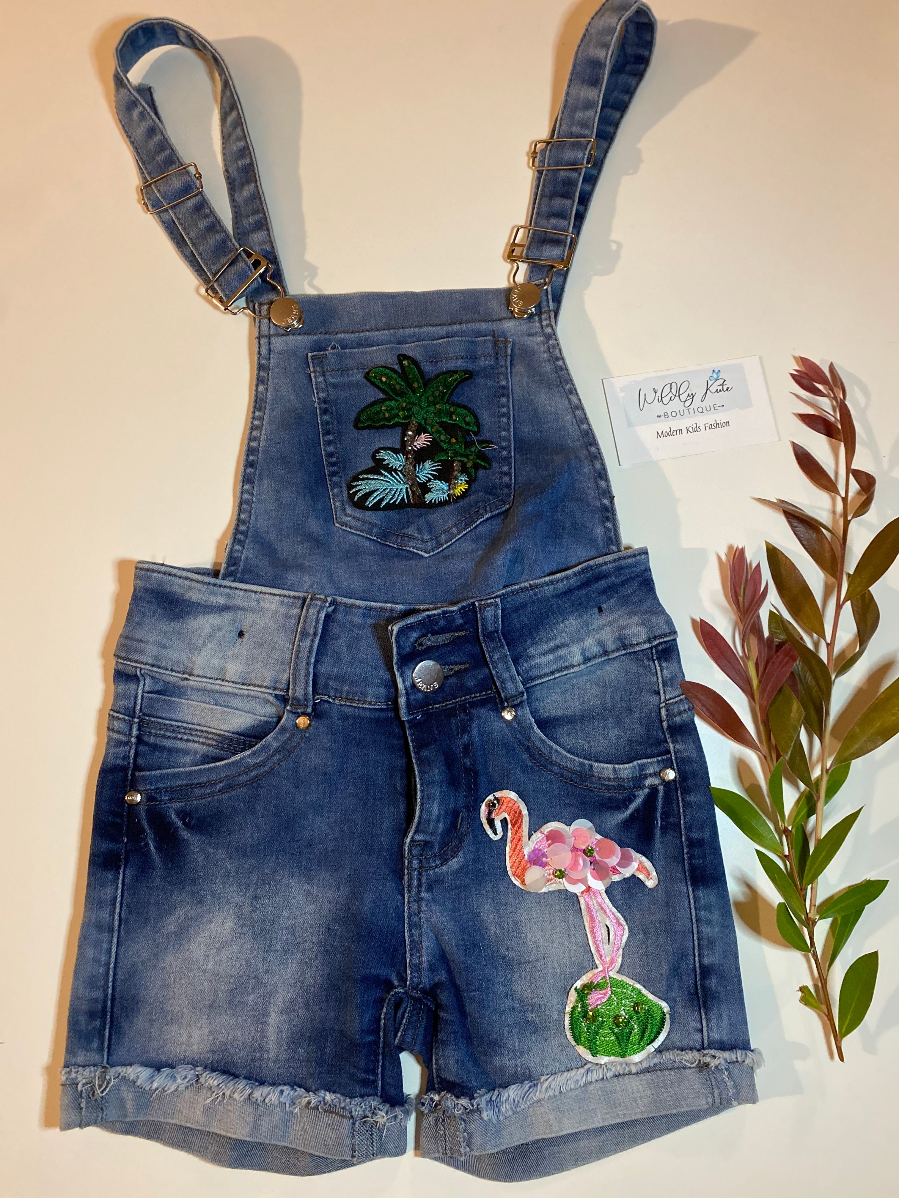 Flamingo 🦩  Overalls