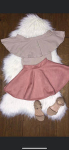 Suede Skater skirt
